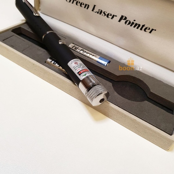 Лазерная указка в виде ручки Green laser pointer pen (1км)